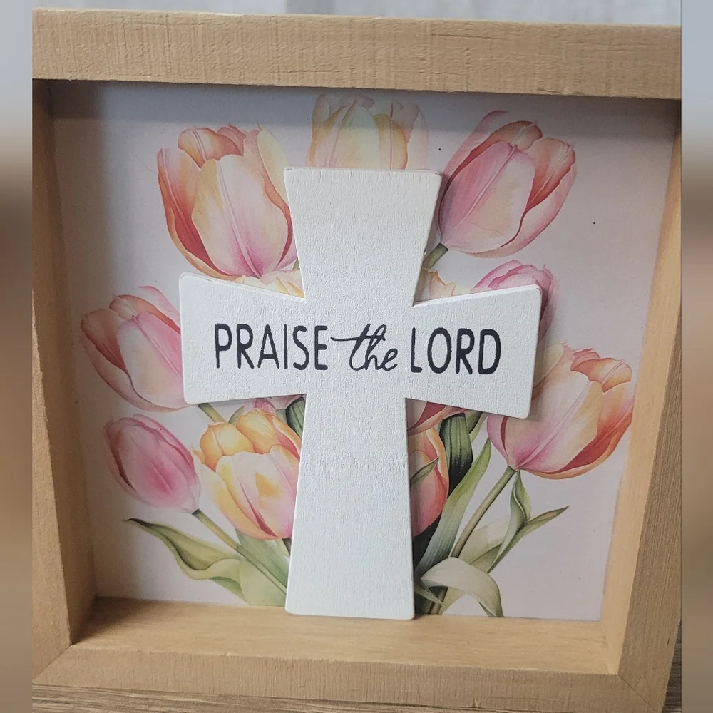 Easter Christian Decor He Is Risen Praise The Lord - Picture 11 of 16